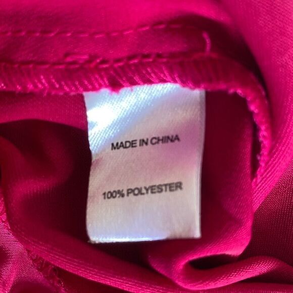 DREW By Anthropologie NWT Eva Wide Leg HW 90s Party Pants Baggy Satin In Berry M - Picture 6 of 7